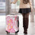 Rose Pink Polynesian Jellyfish Luggage Cover Watercolor Glows - Polynesian Pride