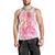 Rose Pink Polynesian Jellyfish Men Tank Top Watercolor Glows - Polynesian Pride