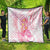 Rose Pink Polynesian Jellyfish Quilt Watercolor Glows - Polynesian Pride