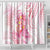 Rose Pink Polynesian Jellyfish Shower Curtain Watercolor Glows - Polynesian Pride