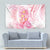 Rose Pink Polynesian Jellyfish Tapestry Watercolor Glows - Polynesian Pride