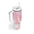 Rose Pink Polynesian Jellyfish Tumbler With Handle Watercolor Glows - Polynesian Pride