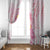 Rose Pink Polynesian Jellyfish Window Curtain Watercolor Glows - Polynesian Pride
