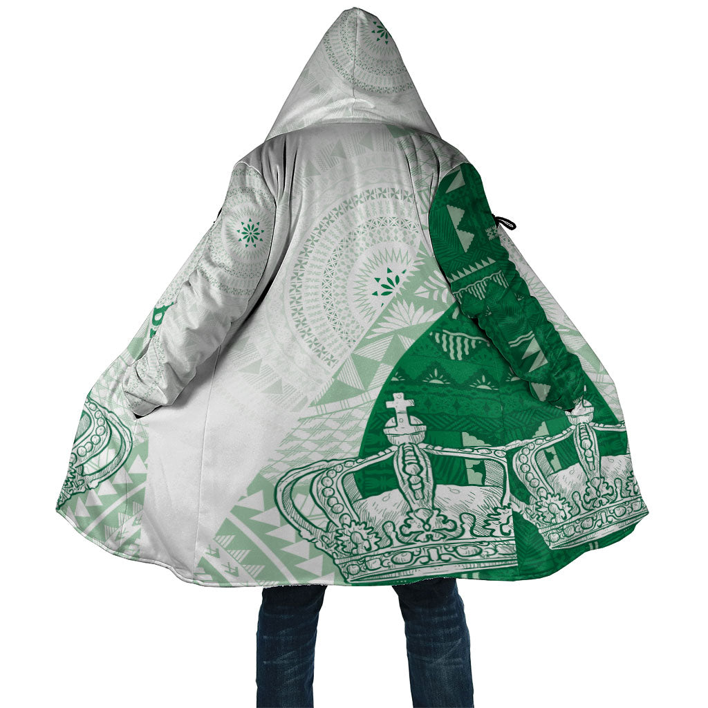 Queen Victoria School Fiji Vulinitu Bau House Cloak Masi Tapa LT7 Unisex Green - Polynesian Pride