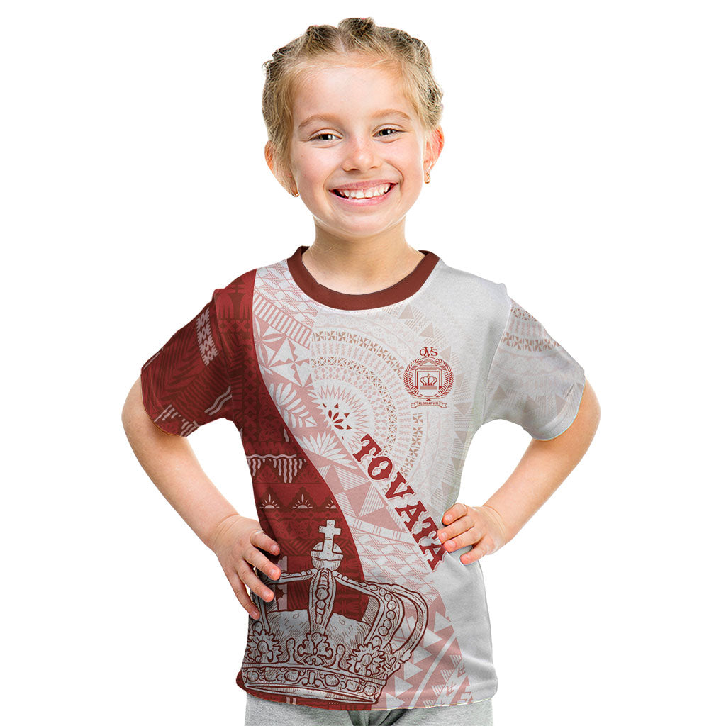 Queen Victoria School Fiji Vulinitu Tovata House Kid T Shirt Masi Tapa LT7 Red - Polynesian Pride