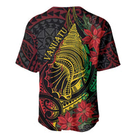 Vanuatu Meri Krismas Baseball Jersey Conch Shell Tribal Art
