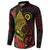 Vanuatu Meri Krismas Button Sweatshirt Conch Shell Tribal Art