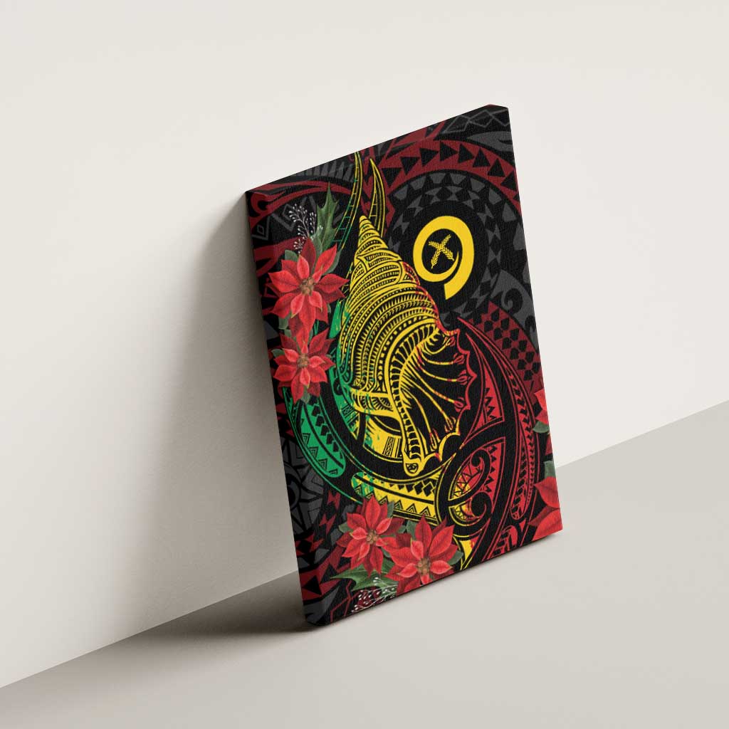 Vanuatu Meri Krismas Canvas Wall Art Conch Shell Tribal Art