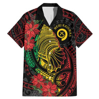 Vanuatu Meri Krismas Family Matching Mermaid Dress and Hawaiian Shirt Conch Shell Tribal Art LT7 Dad's Shirt - Short Sleeve Art - Polynesian Pride