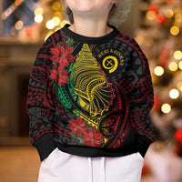 Vanuatu Meri Krismas Kid Ugly Christmas Sweater Conch Shell Tribal Art