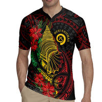 Vanuatu Meri Krismas Rugby Jersey Conch Shell Tribal Art