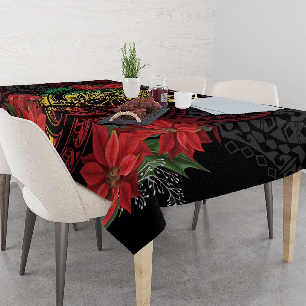Vanuatu Meri Krismas Tablecloth Conch Shell Tribal Art
