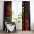 Vanuatu Meri Krismas Window Curtain Conch Shell Tribal Art