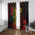 Vanuatu Meri Krismas Window Curtain Conch Shell Tribal Art