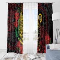 Vanuatu Meri Krismas Window Curtain Conch Shell Tribal Art