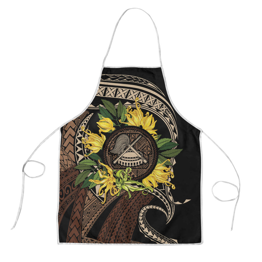 Samoa Moso'oi Flowers Tatau Apron Festive Tapa Brown LT7 Brown - Polynesian Pride