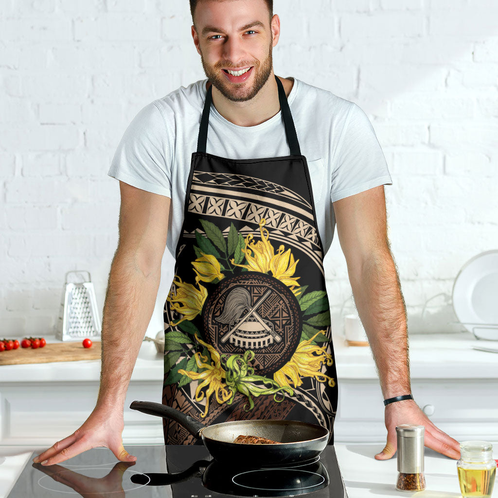 Samoa Moso'oi Flowers Tatau Apron Festive Tapa Brown LT7 - Polynesian Pride