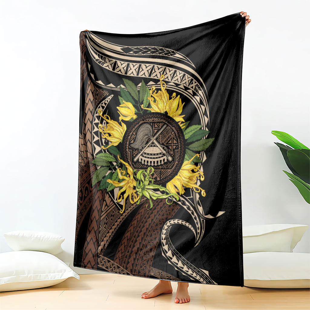 Samoa Moso'oi Flowers Tatau Blanket Festive Tapa Brown LT7 - Polynesian Pride