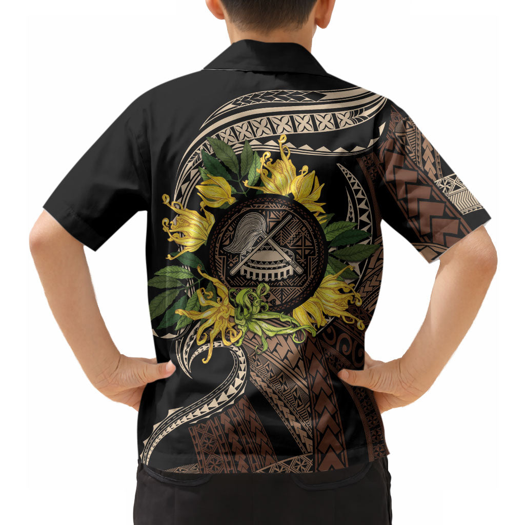 Samoa Moso'oi Flowers Tatau Hawaiian Shirt Festive Tapa Brown LT7 - Polynesian Pride