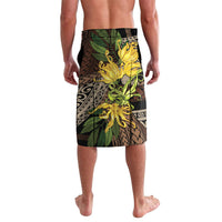 Samoa Moso'oi Flowers Tatau Lavalava Festive Tapa Brown LT7 - Polynesian Pride