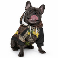 Samoa Moso'oi Flowers Tatau Pet Hoodie Festive Tapa Brown LT7 - Polynesian Pride
