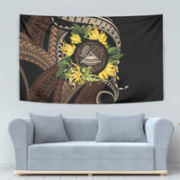 Samoa Moso'oi Flowers Tatau Tapestry Festive Tapa Brown LT7 - Polynesian Pride