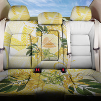 Samoa Moso'oi Flowers Tatau Back Car Seat Cover Festive Golden White LT7 One Size Gold - Polynesian Pride