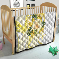 Samoa Moso'oi Flowers Tatau Quilt Festive Golden White LT7 - Polynesian Pride