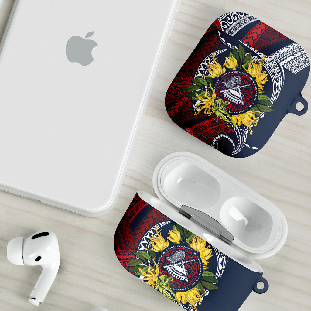 Samoa Moso'oi Flowers Tatau AirPods Case Festive National Color LT7 - Polynesian Pride