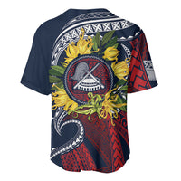 Samoa Moso'oi Flowers Tatau Baseball Jersey Festive National Color LT7 - Polynesian Pride