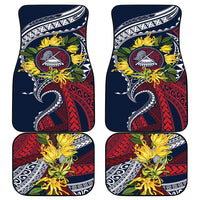 Samoa Moso'oi Flowers Tatau Car Mats Festive National Color LT7 - Polynesian Pride