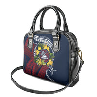 Samoa Moso'oi Flowers Tatau Shoulder Handbag Festive National Color LT7 - Polynesian Pride