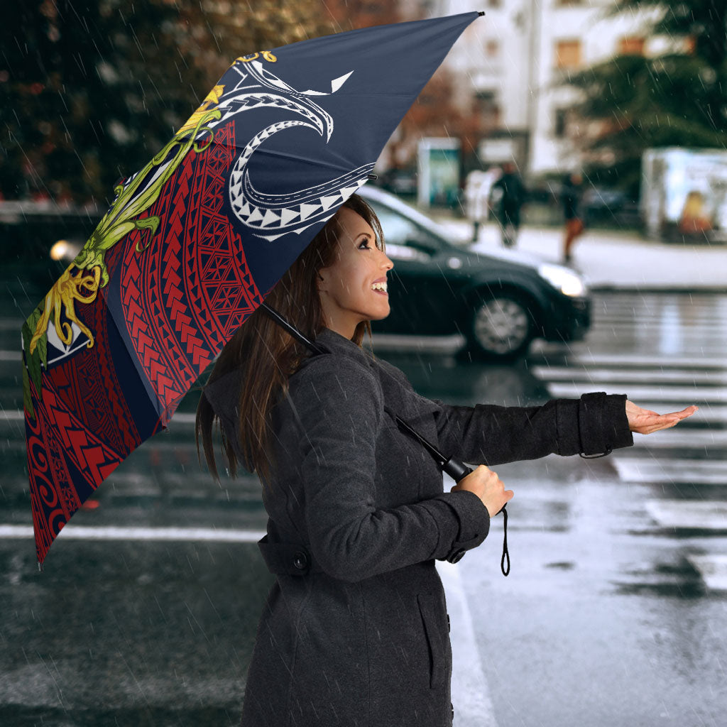 Samoa Moso'oi Flowers Tatau Umbrella Festive National Color LT7 - Polynesian Pride