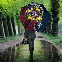 Samoa Moso'oi Flowers Tatau Umbrella Festive National Color LT7 - Polynesian Pride