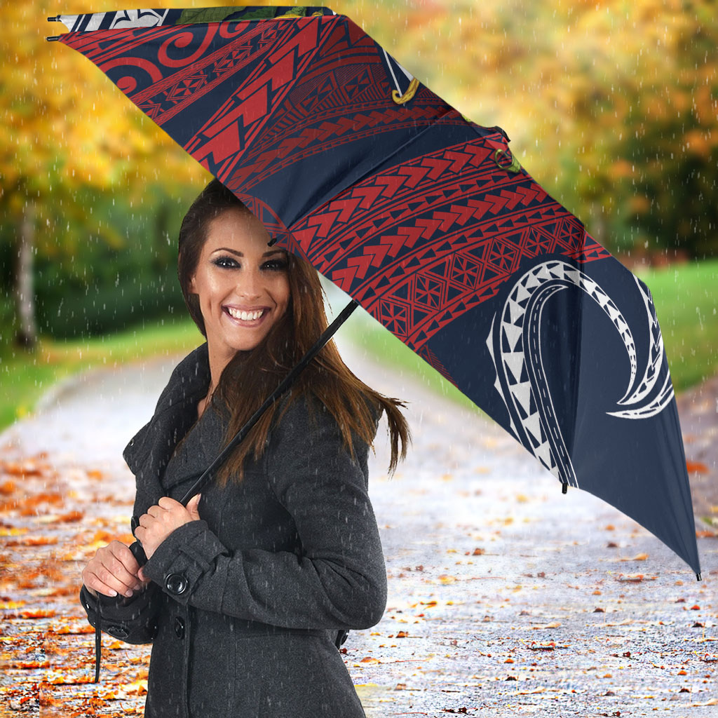 Samoa Moso'oi Flowers Tatau Umbrella Festive National Color LT7 - Polynesian Pride