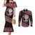 Taniko Aotearoa Couples Matching Mermaid Dress and Long Sleeve Button Shirt Poutama Mix Piwakawaka