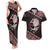 Taniko Aotearoa Couples Matching Tank Maxi Dress and Hawaiian Shirt Poutama Mix Piwakawaka