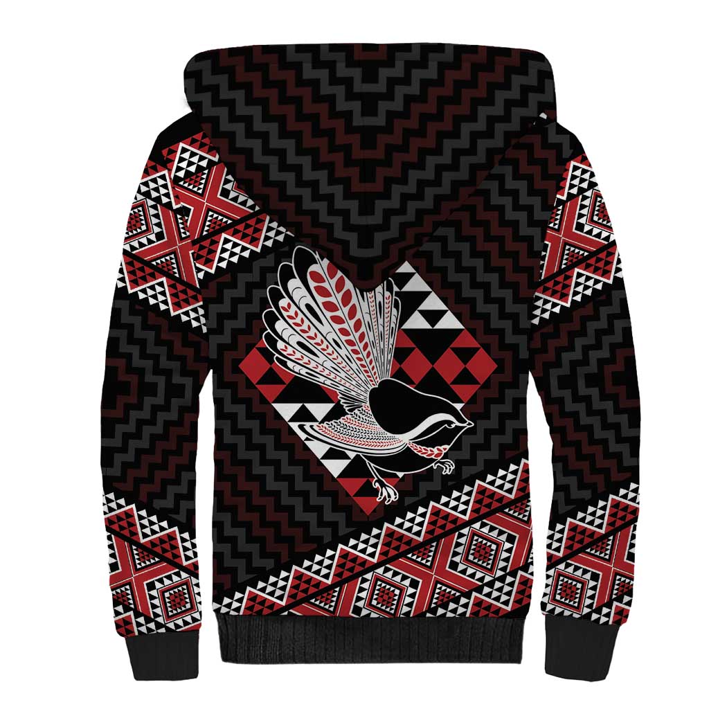 Taniko Aotearoa Sherpa Hoodie Poutama Mix Piwakawaka