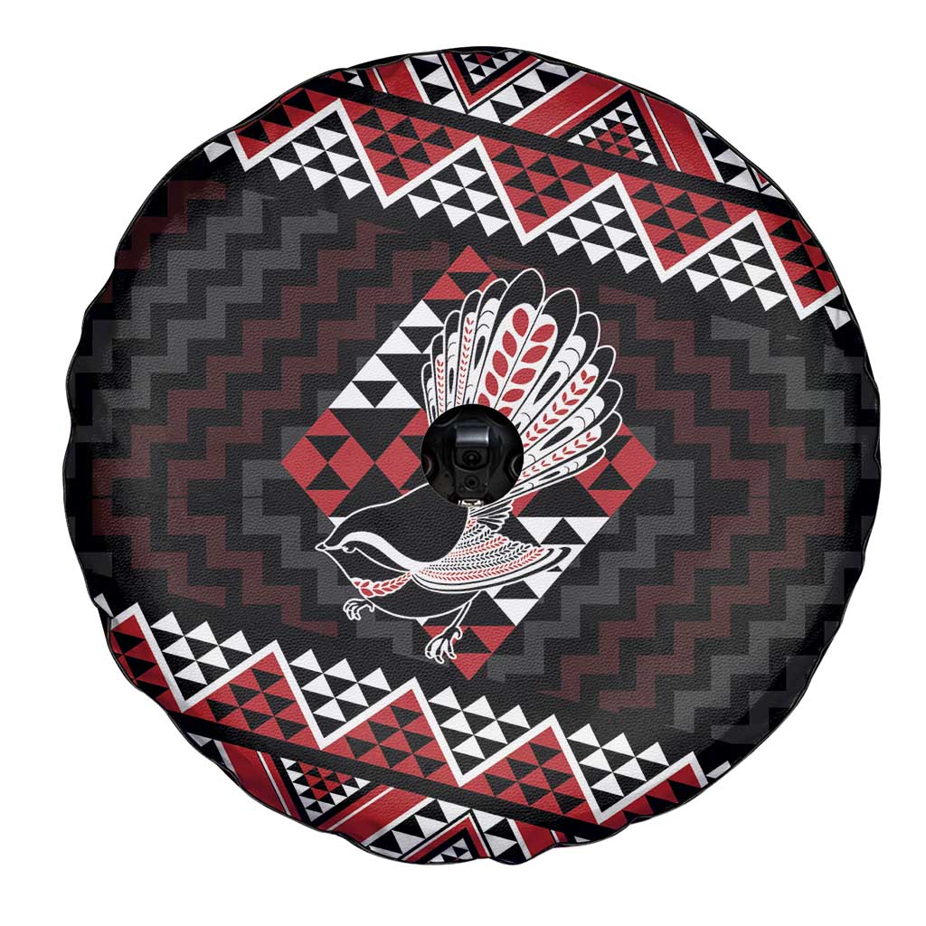 Taniko Aotearoa Spare Tire Cover Poutama Mix Piwakawaka