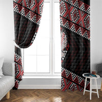 Taniko Aotearoa Window Curtain Poutama Mix Piwakawaka