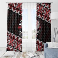 Taniko Aotearoa Window Curtain Poutama Mix Piwakawaka