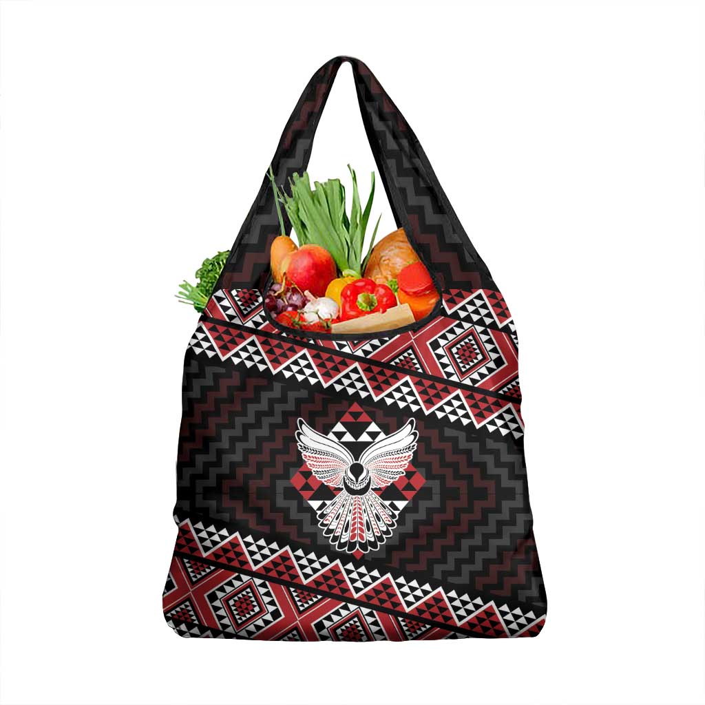 Taniko Aotearoa Grocery Bag Poutama Mix Piwakawaka - Ver02