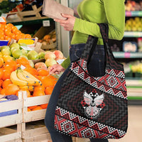 Taniko Aotearoa Grocery Bag Poutama Mix Piwakawaka - Ver02