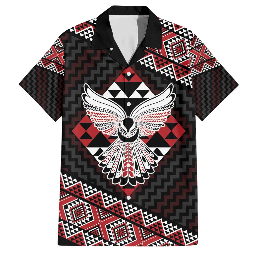 Taniko Aotearoa Hawaiian Shirt Poutama Mix Piwakawaka - Ver02