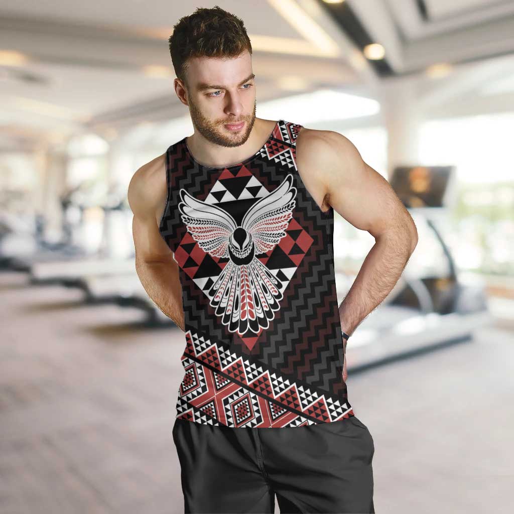 Taniko Aotearoa Men Tank Top Poutama Mix Piwakawaka - Ver02