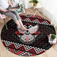 Taniko Aotearoa Round Carpet Poutama Mix Piwakawaka - Ver02