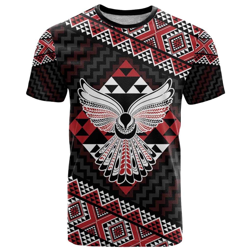 Taniko Aotearoa T Shirt Poutama Mix Piwakawaka - Ver02