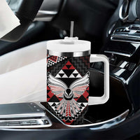 Taniko Aotearoa Tumbler With Handle Poutama Mix Piwakawaka - Ver02
