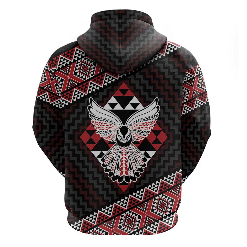 Taniko Aotearoa Zip Hoodie Poutama Mix Piwakawaka - Ver02 LT7 - Polynesian Pride