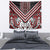 Maori Tukutuku Taniko Motifs Tapestry Red Poutama Mix Kowhaiwhai